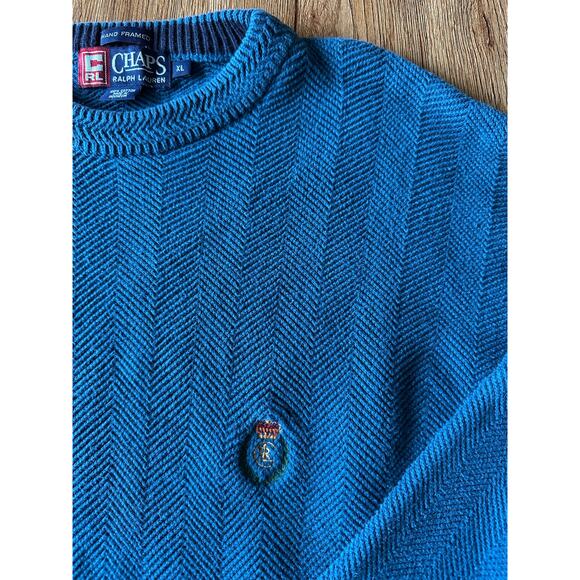Chaps Ralph Lauren Vtg Crewneck Sweater Size XLarge - Picture 2 of 7